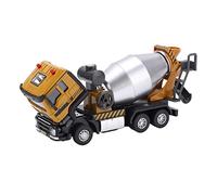 Cryfokt Jouet de Camion Mélangeur en Alliage 1:50, Conception de Simulation Durable pour Enfants Garçons, Modèle de Camion D'ingénierie à Tirer pour Un Jeu Imaginatif, Alliage de Zinc + Plastique,