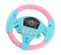 Cryfokt Jouet de Volant en Voiture Interactive avec des Sons, Une Apparence D'imitation élevée, de la Musique Dynamique, Un Accessoire de Tasse à Vent, des Enfants comme Un Outil de (Rose Bleu)