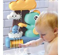 Cryfokt Jouet d'eau de Baignoire pour bébé Dinosaure de Dessin animé Mignon, Ventouse Forte à Bord Lisse pour Un Bain Heureux (Dinosaure)