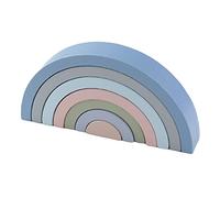 Cryfokt Jouet Empilable en Bois en Forme D', Puzzles Créatifs Multicolores pour Les Tout-Petits, Sûr et Facile à Saisir, Jeu éducatif Idéal (Taille Libre)