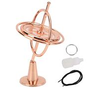 Cryfokt Jouet Gyroscope en Métal Or Rose, Mini Balance, Artefact de Décompression pour Soulager Le Stress, Adultes et Enfants, 1 unité