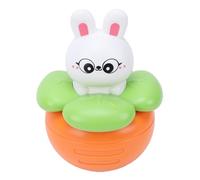 Cryfokt Jouet Oscillant Multifonctionnel pour bébé de 0 à 12 Mois, Conçu pour L'éducation Précoce et Le Jeu Sensoriel, ABS 9x9x14cm (Lapin Carotte)