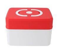 Cryfokt Kit Conteneur Mallette de Rangement Multifonctionnelle pour L'organisation des Fournitures D'urgence, Conception (rouge)