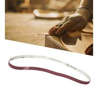 Cryfokt Kit de Bande Abrasive en Oxyde D'aluminium pour le Ponçage du Matériel de Polissage du Bois, 10 Pièces Bande Abrasive pour Ponceuse à Papier de Verre 533 X 9 Mm pour les Amateurs de