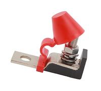 Cryfokt Kit de Bloc de Fusibles Terminaux, Support Compact étanche, Fusible de Batterie Marin pour Alimentation, Onduleur pour Véhicules de Construction de Camping-car, Matériau en Acier Inoxydable