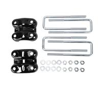 Cryfokt Kit de Boulons et Plaques en U pour Essieu Arrière, Remplacement en Métal pour Ressorts à Lames de 2,5 Pouces de Large avec une Longueur de Boulon en U de 8,75 Pouces, pour