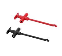 Cryfokt Kit de Câbles de Test Automobile, Sonde de Perforation Professionnelle, Multimètre, Sondes de Test pour Détection de Tension, Réparation Automobile, en PA et Acier Inoxydable, Rouge et Noir