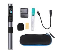 Cryfokt Kit de Fer à Souder sans Fil 100 W, Station de Soudage Intelligente avec écran OLED, Mode D'alimentation Adaptatif à Chauffage Rapide, pour la Réparation de Bijoux électro (HS 02A)
