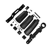 Cryfokt Kit de Garde-Boue pour Pneus Avant et Arrière, Garde-Boue de Vélo Durable pour Le Cyclisme en Plein Air, Résistance aux Chocs, adapté aux Chambres à Air Avant de Vélo de Diamètres, Noir,