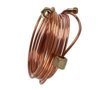 Cryfokt Kit de Ligne de Manomètre d'huile de 72 Pouces, Kit de Tuyau de Manomètre d'huile Mécanique, Bonne étanchéité, Résistant à l'usure de 1/8 Pouces, Antirouille pour