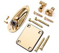 Cryfokt Kit de Maintien de Cordes de Guitare avec Plaque de Socket en | Kit de retenue de cordes de guitare électrique, supports de rouleaux avec vis, plaque de cou pour remplacement