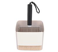 Cryfokt Kit de Pelle à Litière pour Chat, Outil de Nettoyage Portable, Pelle Robuste, Ensemble de Brosses pour Bac à Litière, 1 Ensemble en Acier Inoxydable