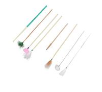 Cryfokt Kit de Plumes de Nettoyage des Oreilles, élimination Professionnelle du Cérumen pour Masser le Conduit Auditif Relaxant avec Tapis en Bambou pour un Usage Domestique