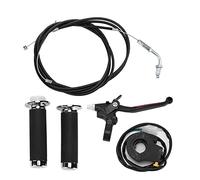 Cryfokt Kit de Poignée D'embrayage D'accélérateur étanche et Ergonomique pour Vélo motorisé, Utilisation Pratique et Fiable pour Moteur 49 60 66 80, Alliage D'aluminium