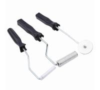 Cryfokt Kit de Rouleau de Stratification D'outil de de Bulle de Fibre de Verre D'alliage D'aluminium de 3 Pièces de Résistance en Acier de Verre Améliorée pour le Moule de FRP