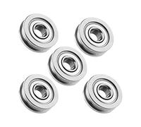 Cryfokt Kit de Roulement de Poulie à Rainure en U en Métal, Pièces de Rechange Durables pour Imprimante 3D, Paquet de 10, Argent