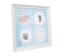 Cryfokt Kit D'empreintes de Mains et de Pieds de bébé, Cadre en Panneau de densité Résistant à L'usure pour les Souvenirs, Idéal pour les Nouveaux Parents Maintenant avec Fonctionnalités Photo,