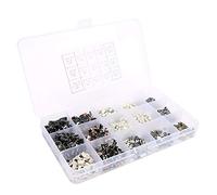 Cryfokt Kit Polyvalent de 750 Interrupteurs à Bouton-poussoir Tactile, Longue Durée de Vie, Idéal pour L'électronique et les Appareils Ménagers, Idéalement emballé dans une Boîte Transparente pour