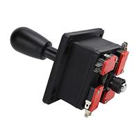 Cryfokt Kits de Bricolage de Jeux D', Accessoires de Joystick D'encodeur USB avec Retour de Force, Plug and Play pour Jeu PC, Zéro Délai, Extensible pour les Jeux Multijoueurs (BLACK)