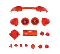 Cryfokt Kits de Modules de Boutons Complets, Ensemble de Déclencheurs pour Série X S, Matériau ABS Durable, Manette de Jeu Personnalisée pour les Joueurs (Rouge transparent)