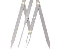 Cryfokt Kits de Règles à Sourcils Précises, Outil de Mesure Multifonctionnel pour Artistes et Designers avec Conception Pliable en Acier Inoxydable (Étrier de nombre d'or des sourcils)