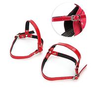 Cryfokt Lacet Anti-lâche à Talons Hauts Réglables, Doux et épais, Rapide à Utiliser pour une Marche Confortable, Accessoires de Chaussures Rouge Noir or (rouge)