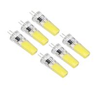 Cryfokt Lampe COB G4 Ampoules LED 9W Lumière Vive à intensité Variable pour Plafonniers Intérieurs Paquet de 6 (Blanc 6000K-6500K)