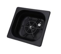 Cryfokt Lave-gobelet Automatique, Rinceur de Pichet Haute Pression intégré en Acier Inoxydable avec Conception Permettant D'économiser de L'espace pour un Usage Commercial de Cuisine à (BLACK)