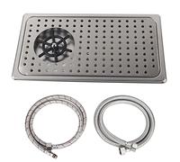 Cryfokt Laveuse de Tasses Automatique, Nettoyage Haute Pression Multi-angles, Nettoyeur de Tasses Commercial en Acier Inoxydable, avec Raccord fileté G1/2, pourBars, Pubs, (Lave-gobelet moyen [avec