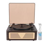 Cryfokt Lecteur CD Rétro, Portable Rechargeable BT 5.0 avec Télécommande pour L'apprentissage des Langues, Histoires au Coucher, éducation Précoce, Lecteur CD Rétro avec qualité Sonore (Brown)