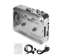 Cryfokt Lecteur de Cassettes Portable Double Canal avec Conversion MP3 et ABS Durable pour Une écoute Nostalgique Taille Compacte 219 G