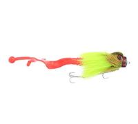 Cryfokt Leurre de Pêche de Simulation, Appât Souple avec Double Hameçon Triple pour Les Pêcheurs, Résine Blanche de 101g pour la Pêche en Eau Douce (Green)