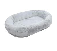 Cryfokt Lit Spacieux en Peluche pour Chien, Taille Humaine, Housse Amovible et Lavable, Conception Ergonomique pour Lit de Sieste pour Chien Humain (100 * 70 * 30CM)