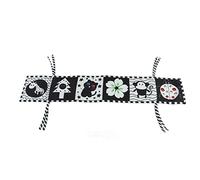 Cryfokt Livre Souple de qualité Supérieure à Contraste élevé, Double Face, Jouet pour bébé Noir et Blanc pour Activer le Développement du Cerveau et Encourager L'exploration, 32,1 X 6,1 Pouces