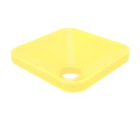 Cryfokt Lot de 10 Cônes D'entraînement Carrés de Couleur Vive pour Le Football Sportif, Cônes Compacts Empilables pour Parking sur Le côté du Terrain, Matériau PE de qualité Supérieure (Yellow)