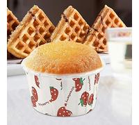 Cryfokt Lot de 100 Doublures de Cupcakes en Papier, Magnifiques Mini Moules à Gâteaux Ronds pour les Célébrations à Thème, Matériau de qualité Alimentaire Facile à Utiliser, 1,97 X 1,97 X,18 Pouces