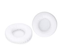 Cryfokt Lot de 2 Coussinets d'oreille en Cuir Artificiel de Remplacement pour ATHWS70/ATHWS77/ATHWS99/MDRV55/MDRV500/MDR7502, Durables et Flexibles (White)