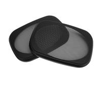 Cryfokt Lot de 2 Couvertures de Grille de Haut-parleur en Maille Métallique, Anneaux Décoratifs de Protection et élégants pour Haut-parleur pour Home Cinéma, Voiture, Bateau
