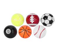 Cryfokt Lot de 6 Balles de à Haute élasticité, dureté de Compression 75 pour Une Longue Durée de Vie, Parfaites pour Les Jeux de, Adaptées aux Fans de Sport