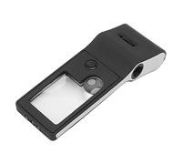 Cryfokt Loupe éclairée à LED Portative 3X 10X 55X pour Expérience et étude, Source de Lumière Blanche, Conception Légère