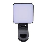 Cryfokt Lumière Magnétique pour Selfie, 3 Températures de Couleur Réglables, pour Vidéoconférence, Lumière de Remplissage Portable pour Photographes (Black)