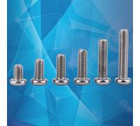 Cryfokt M4 Stainless Steel Screw and Nut Assortment Set 250pcs (Pan Head