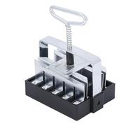 Cryfokt Machine à Blocs de Sol en Fer, Bloqueur de Sol Manuel de 5,1 Cm avec Poignée épaisse pour Jardin, Pelouse, Ferme, Croissance Saine des Plantes, Outil de Jardinage avec Poignée