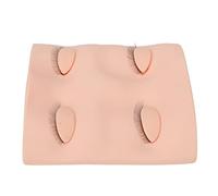 Cryfokt Mannequin de Pratique D'extension de Faux Cils, Modèle de Formation Réutilisable pour les Novices, Affichage de Maquillage du Visage 3D en PVC (PINK)