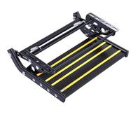 Cryfokt Marchepied pour Camping-Car, échelle Simple Pliante Manuelle avec capacité de Charge de 440 LB, Marche Large Antidérapante, Assemblage Manuel de Marchepied pour Camping-Car,