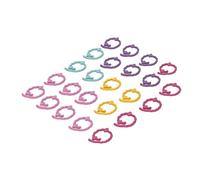 Cryfokt Marqueurs de Points de Tricot en Alliage de Zinc, 24 Pièces, Faciles à Utiliser pour L'artisanat en Tissu et le Crochet (#1)