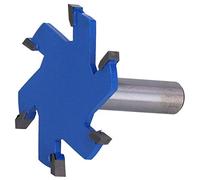 Cryfokt Mèche de Routeur à 6 Cannelures pour Outils CNC, Coupe Nette, Pratique et Durable, Acier au Carbone 45 #, Bleu, 1/2x65x5 (1/2 poignée)