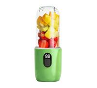 Cryfokt Mélangeur Portable 20800 Tr/min, Presse-agrumes sans Fil, Rechargeable par USB, Tasse pour la Maison et les Voyages, 500 Ml, Vert Clair