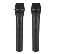 Cryfokt Microphone sans Fil Rechargeable, Double Système de Micros sans Fil Portables Pro Dynamique, avec Antenne Récepteur pour karaoké, Chant, église, Fête, Microphone à Main sans Fil