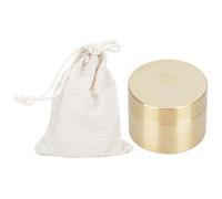 Cryfokt Mini Conteneur de Pilules en Laiton, Boîte de Rangement de Bijoux Rétro de Style Antique pour Pièces de Monnaie pour la Décoration de la Maison (S)